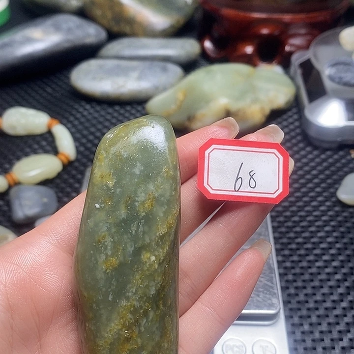 和田玉未镶嵌挂件68