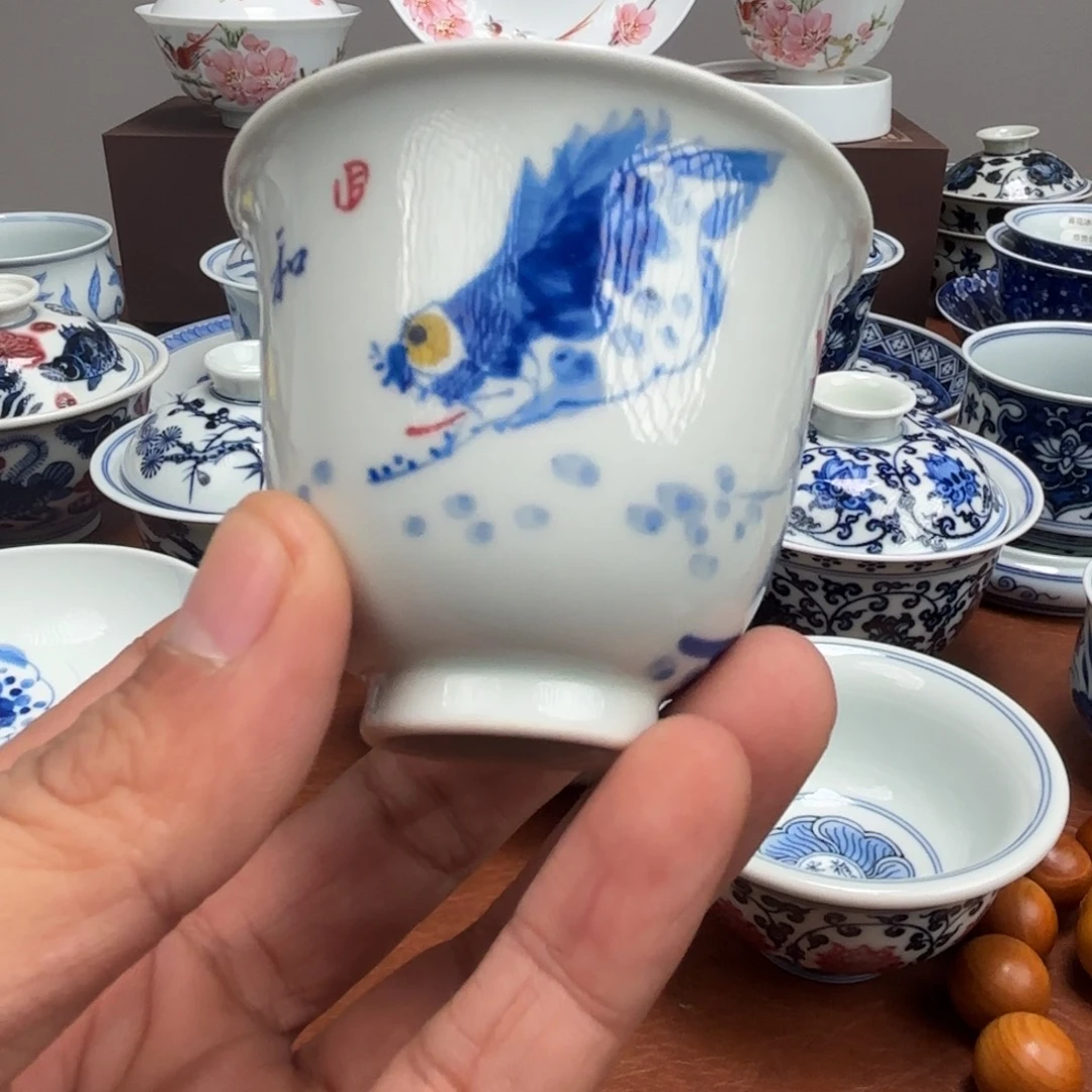 陶摆件微瑕和为贵铃铛杯景德镇发货