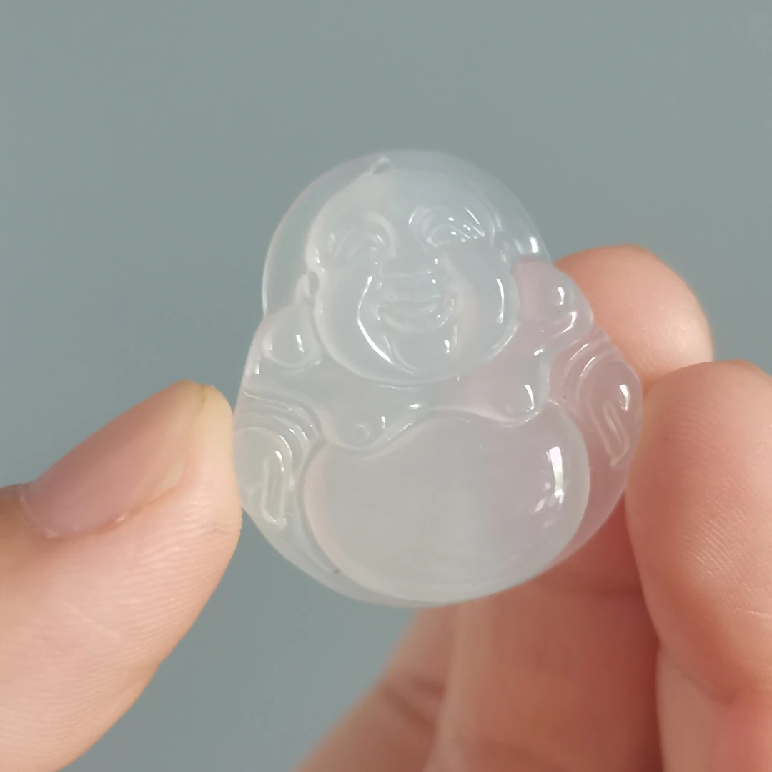 天然玛瑙冰透佛公百搭带绳