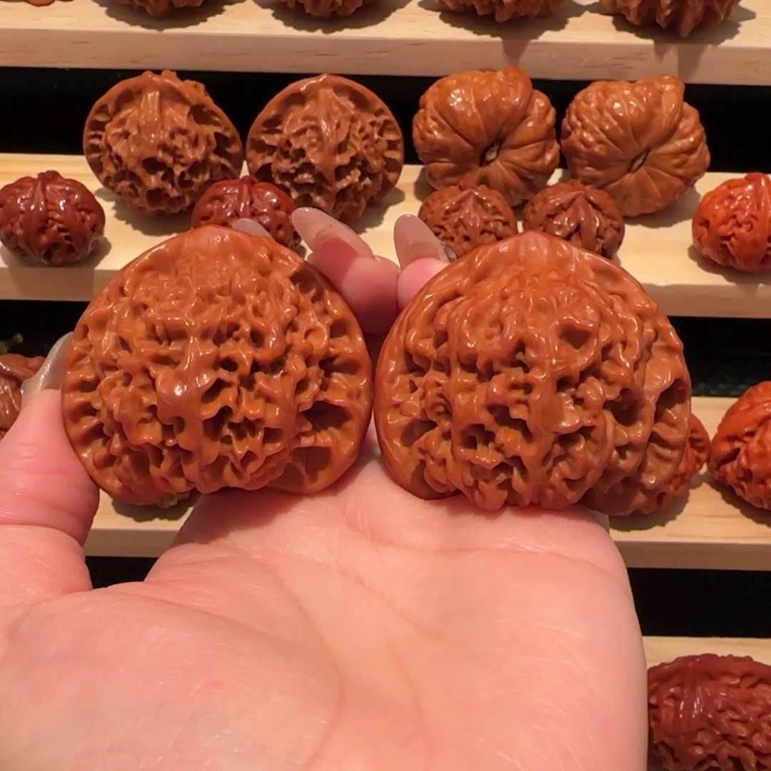 文玩核桃吊坠官帽50精品2865