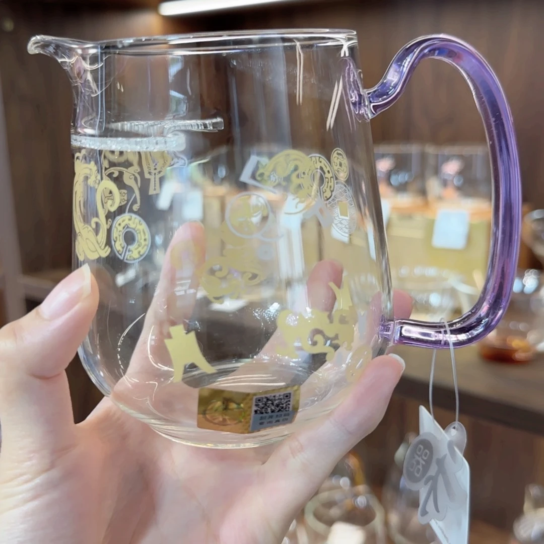 禾器瑞币纹丰然浅紫色