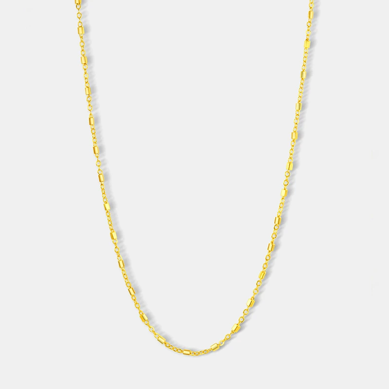 钛钢项链 o字型管珠项链 10176