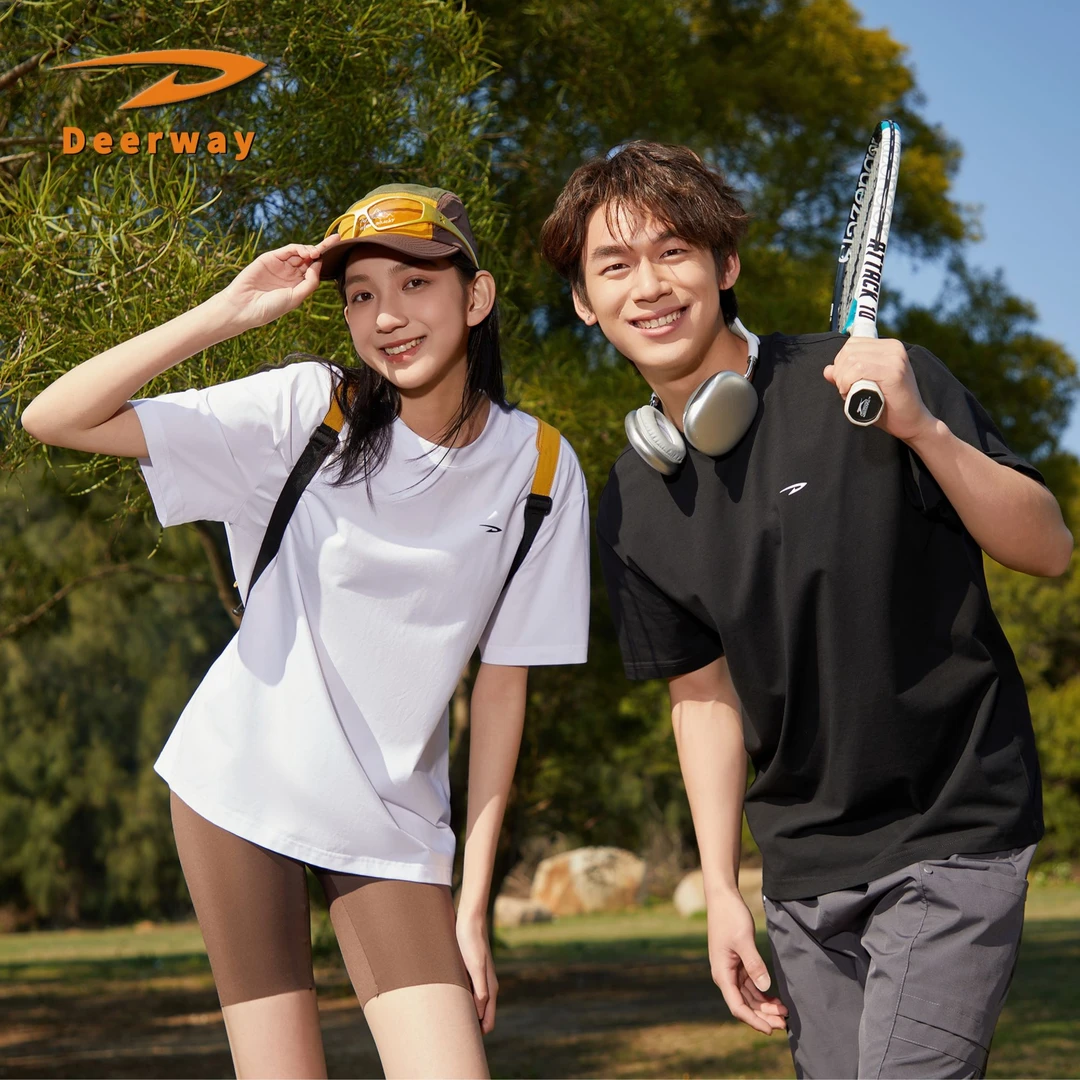 德尔惠丨夏季索罗娜冰感棉T恤男女款休闲百搭透气舒适圆领短袖