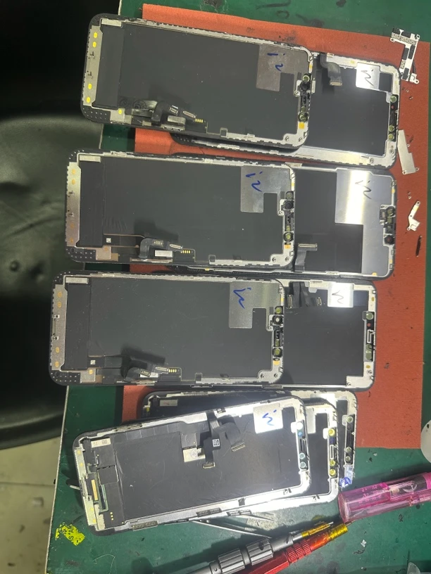 手机屏幕原装压盖板无瑕疵拆机屏带框➕主板