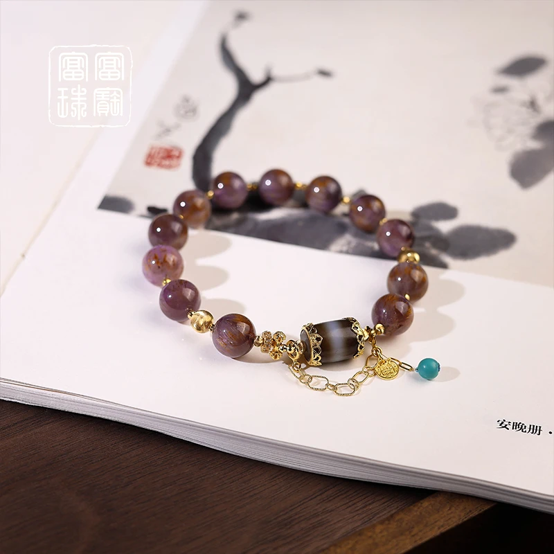 【极屿】富富珠宝 水晶18k金气质手串（天然珠宝多样性发）