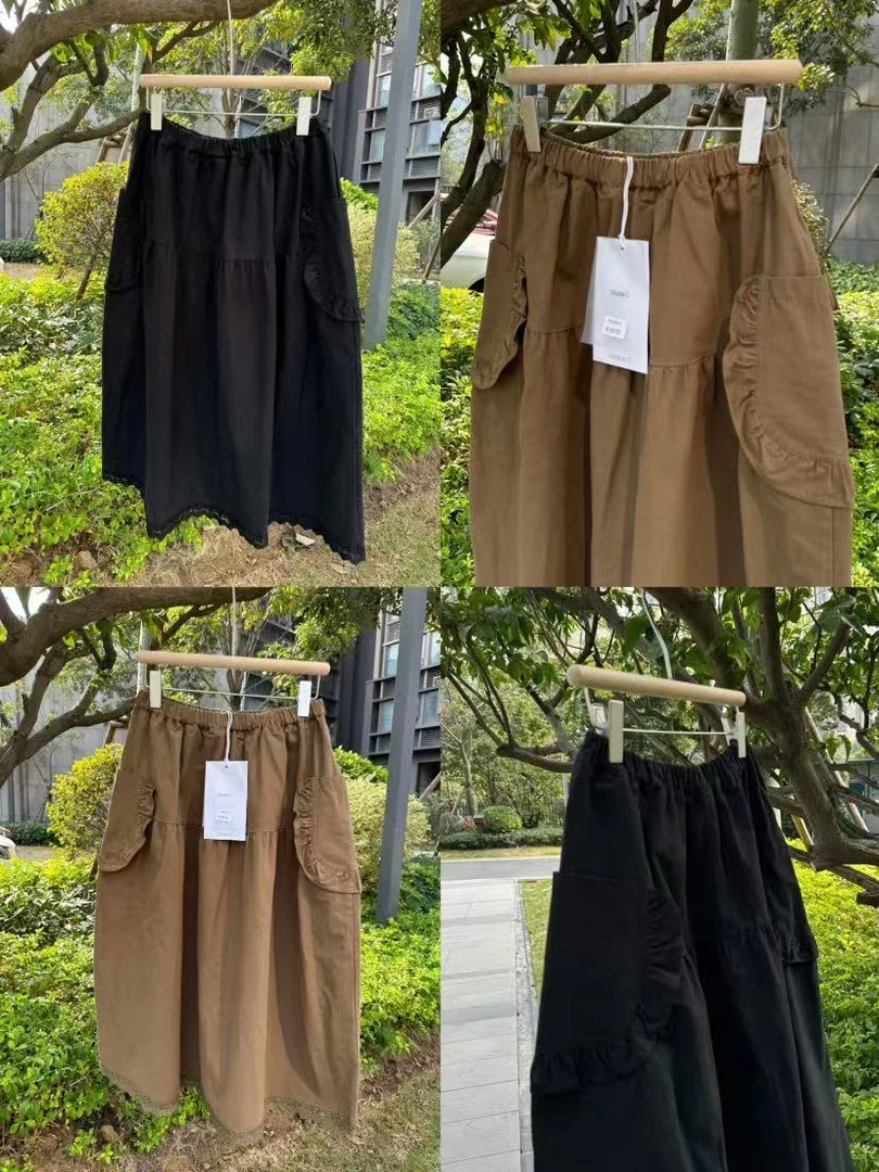 叨叨推荐款#CHAI#97070#森系花边半裙（冬季新款）FL