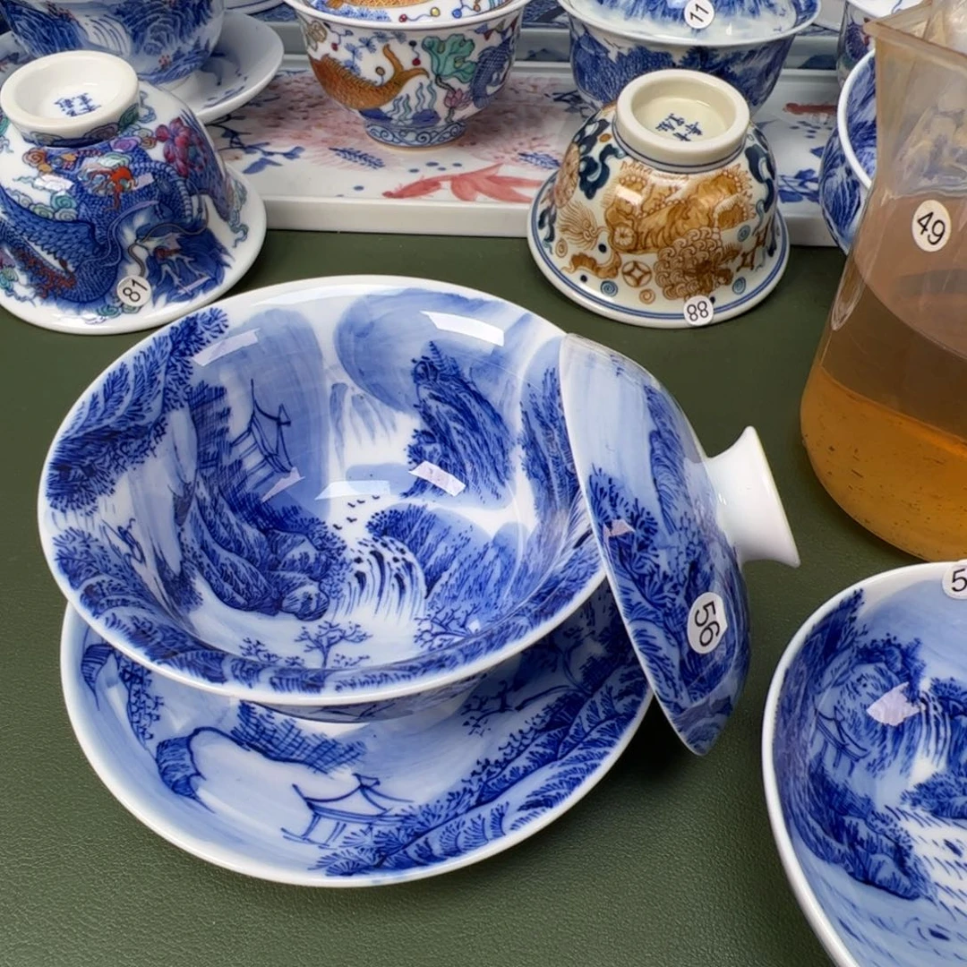 景德镇纯手工纯手绘茶具木木56