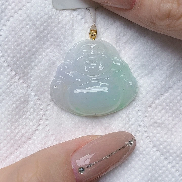 颈饰18K金镶嵌翡翠