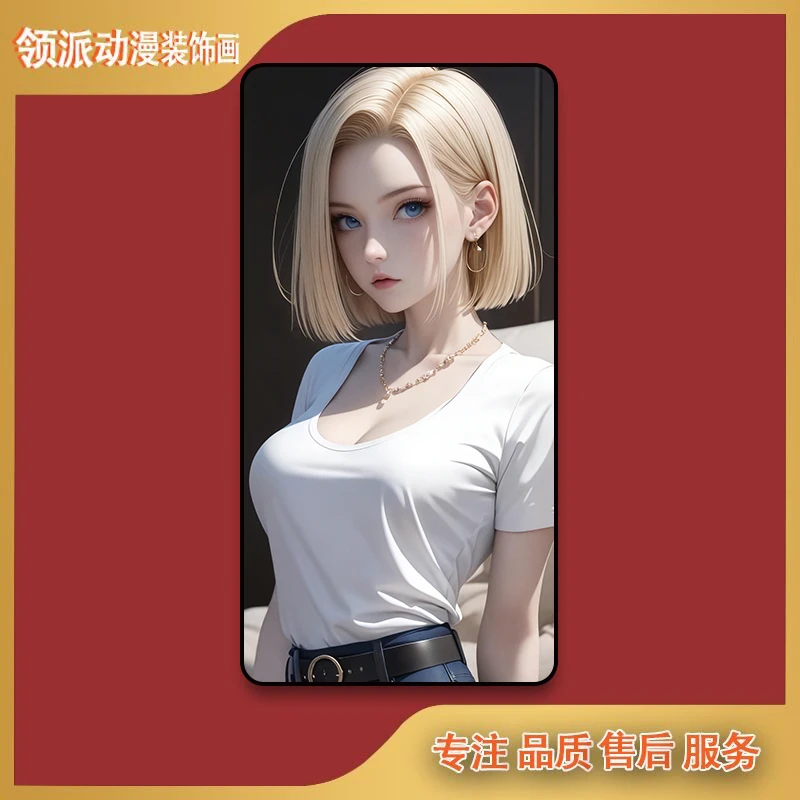 龙珠18号人造人金发女孩现代装饰画24*48