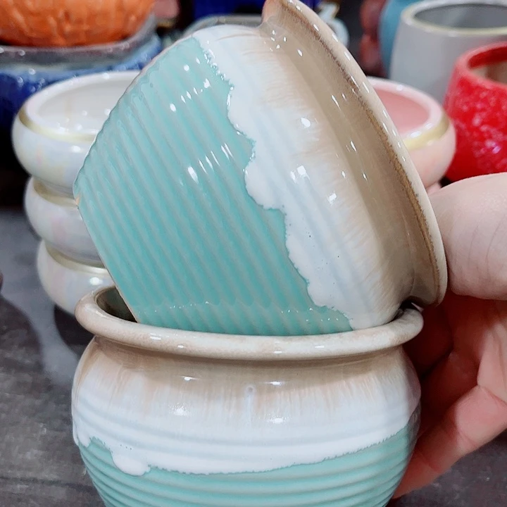 多肉陶瓷花盆满10元包邮