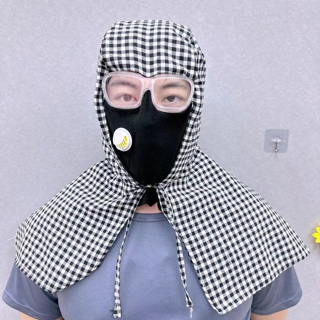 防尘眼镜披肩帽春夏防哈气防雾充羽绒大扫除喷漆喷农药全封闭透气