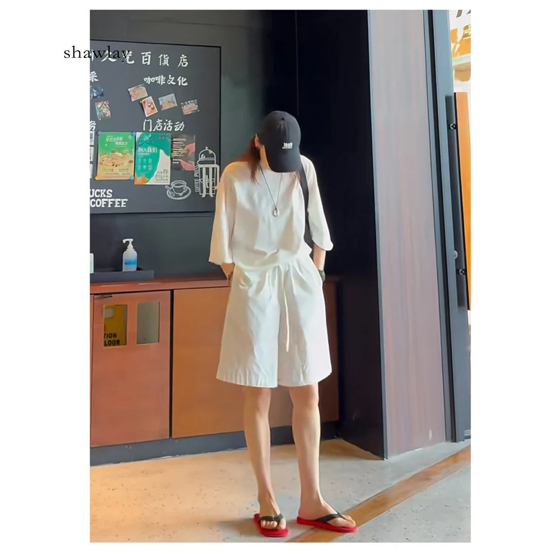 shawlay 夏季纯棉大短裤 S3099