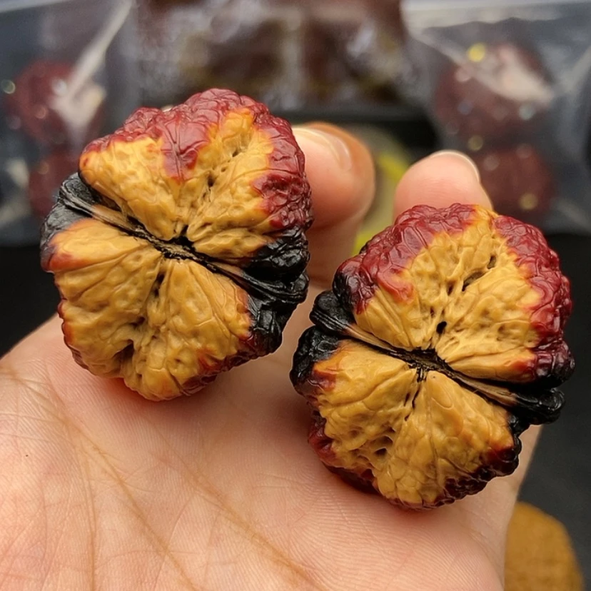 【闪购商品】把件文玩核桃38尺蝴蝶蟾