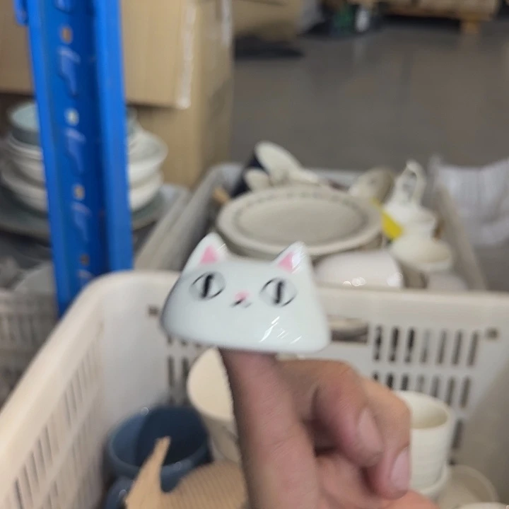 陶瓷微瑕白猫快架