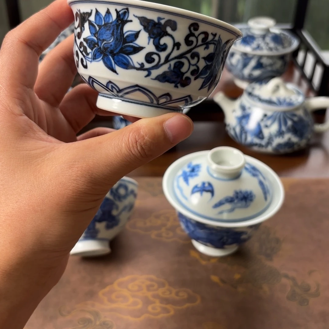 摆件景德镇手绘茶器