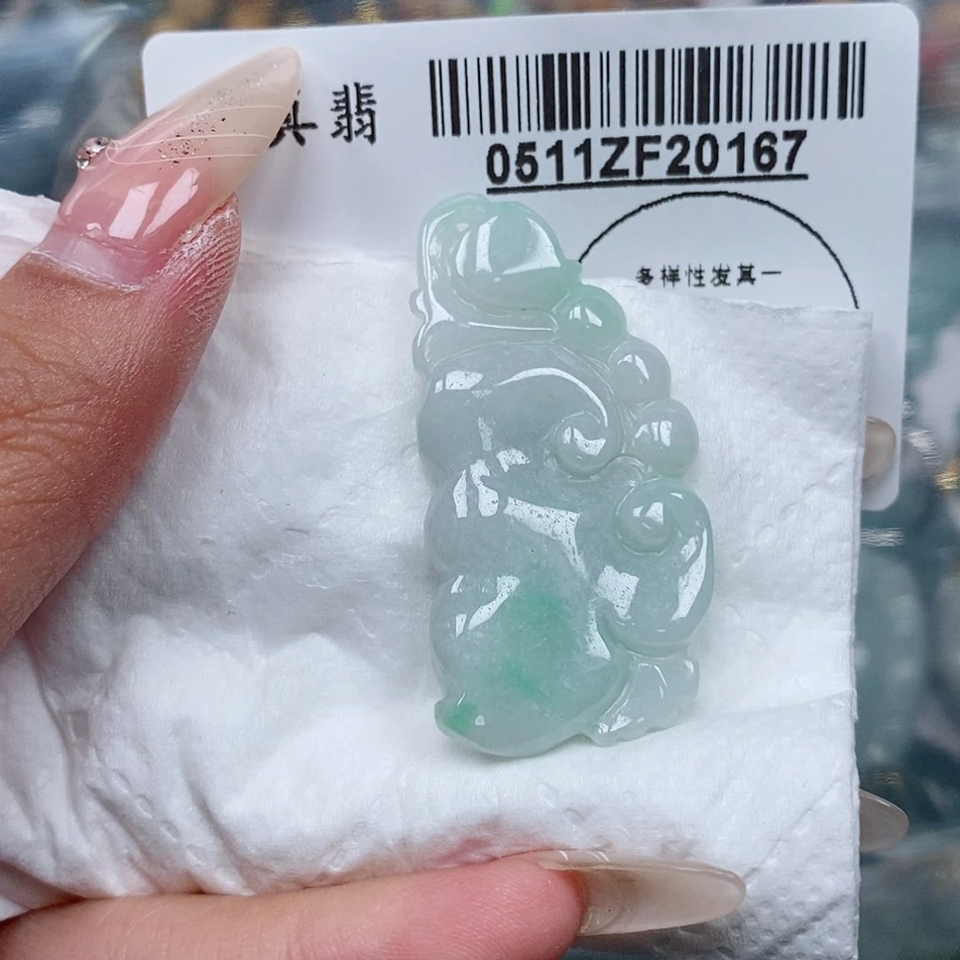 翡翠未镶嵌吊坠(不含链)