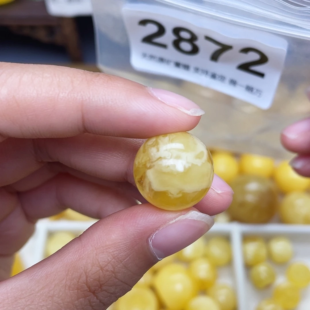 蜜蜡未镶嵌珠宝奇石粉16.6