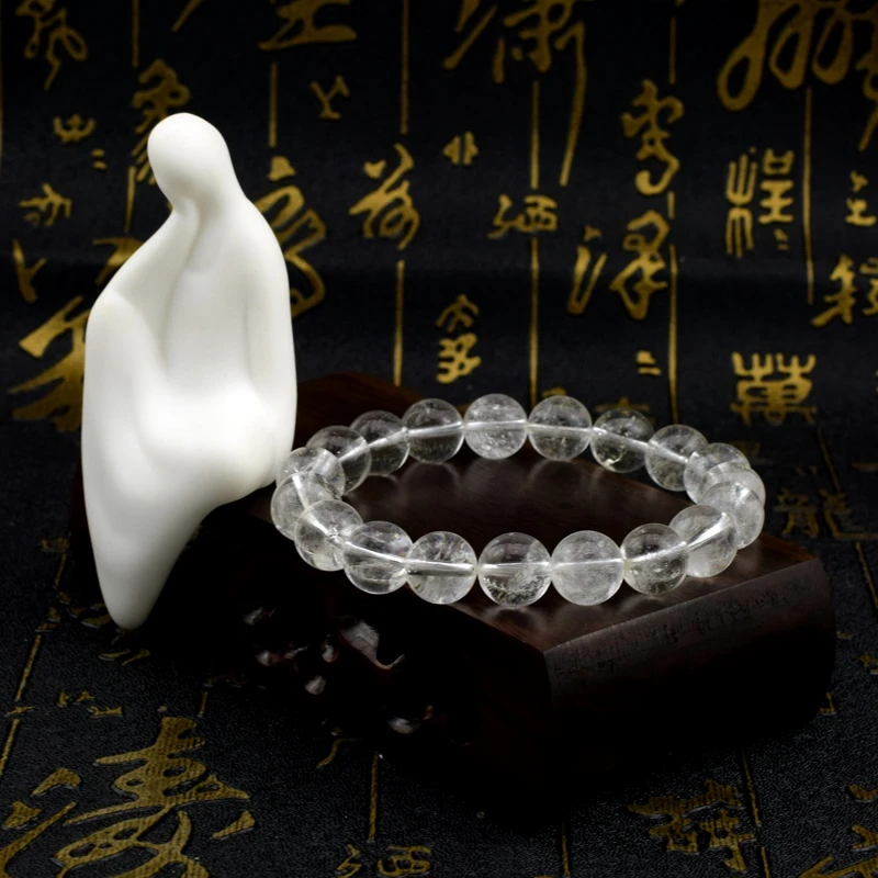 高级正品真白水晶手串轻奢