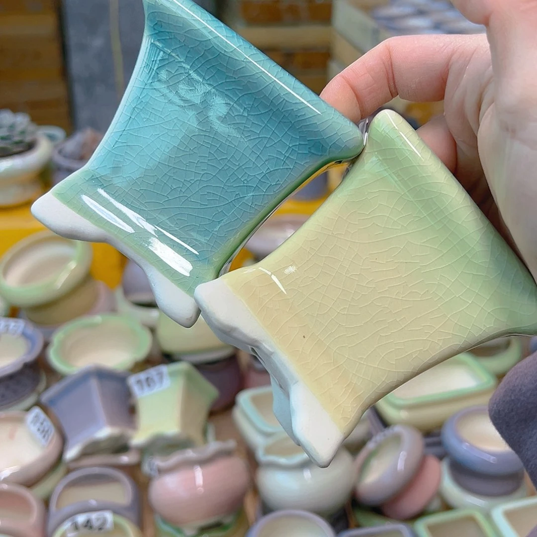 红陶陶瓷花盆当场满12包邮