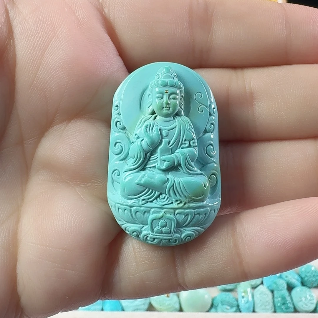 绿松石未镶嵌颈饰