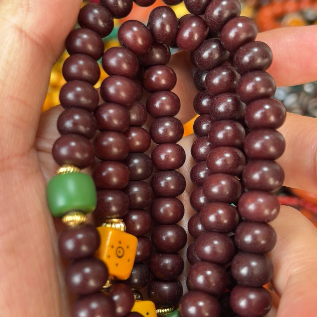 手串菩提根/象牙果菩提根108粒长串