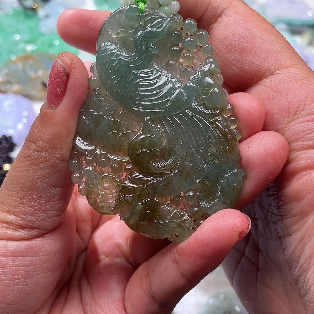 颈饰未镶嵌翡翠翡玉缘翡翠