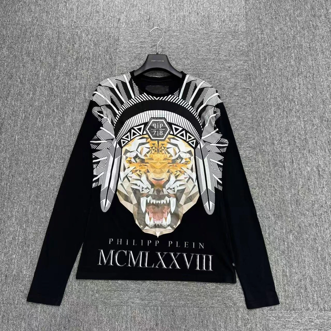99新 maje Philipp Plein 老虎印花短袖/L码/编码17966