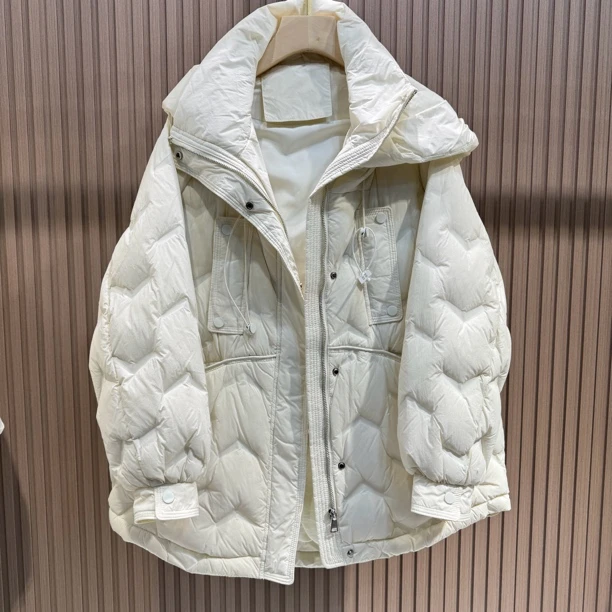 2196 时尚款宽松款连帽上衣外套