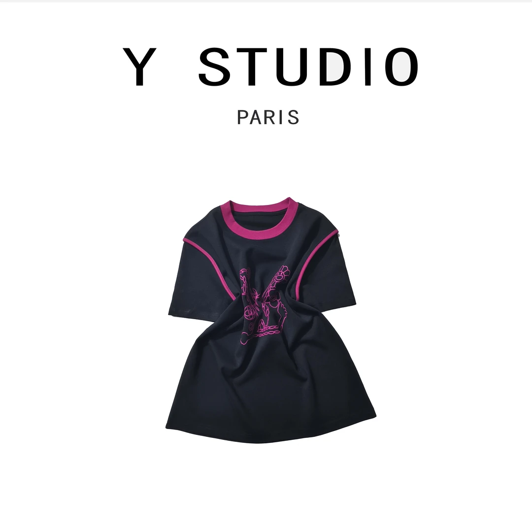 【大妮专属】【荔枝清酒】新款百搭时尚圆领短袖T恤BU2025T091