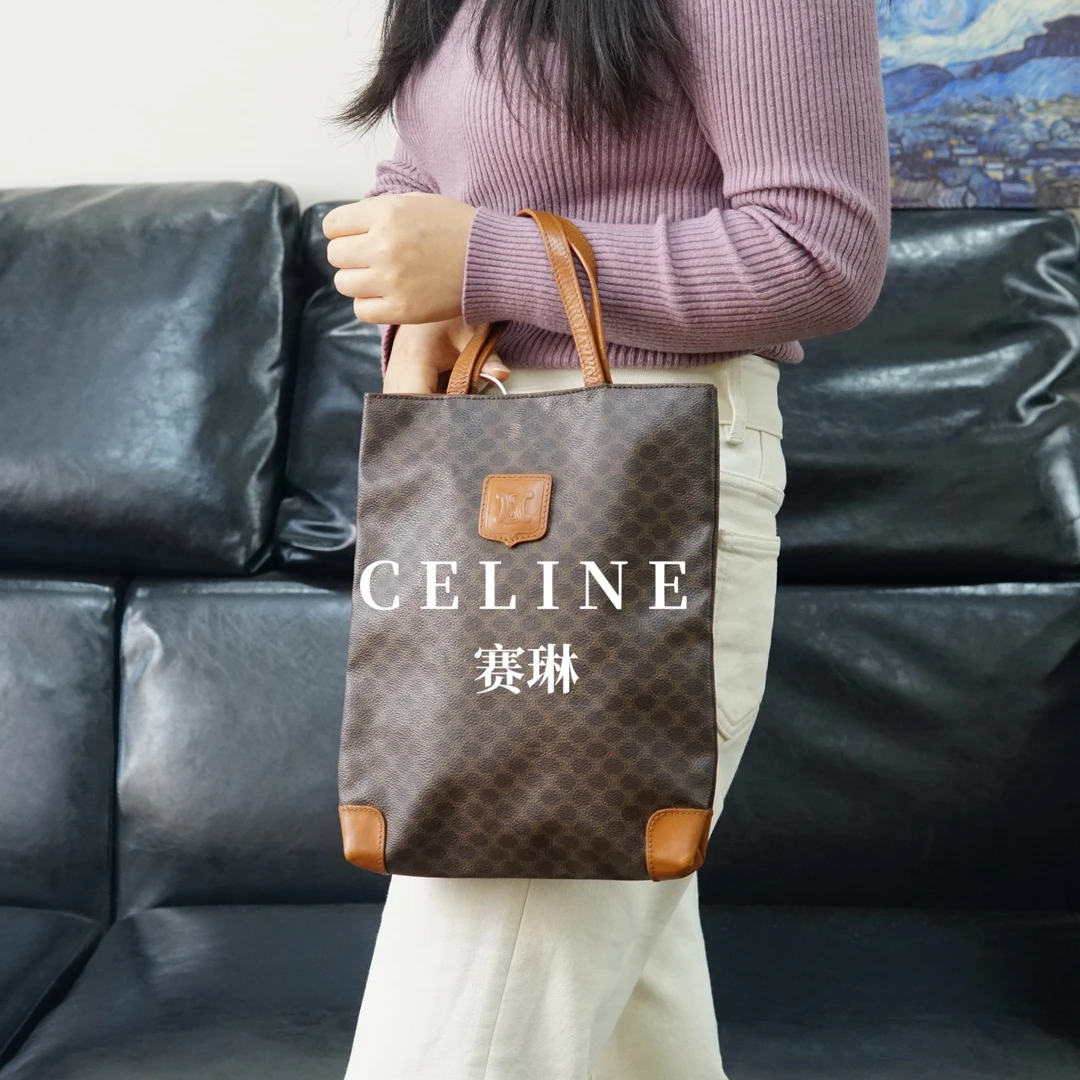 95新 Celine/思琳 老花手提包/WJ12621028/1028