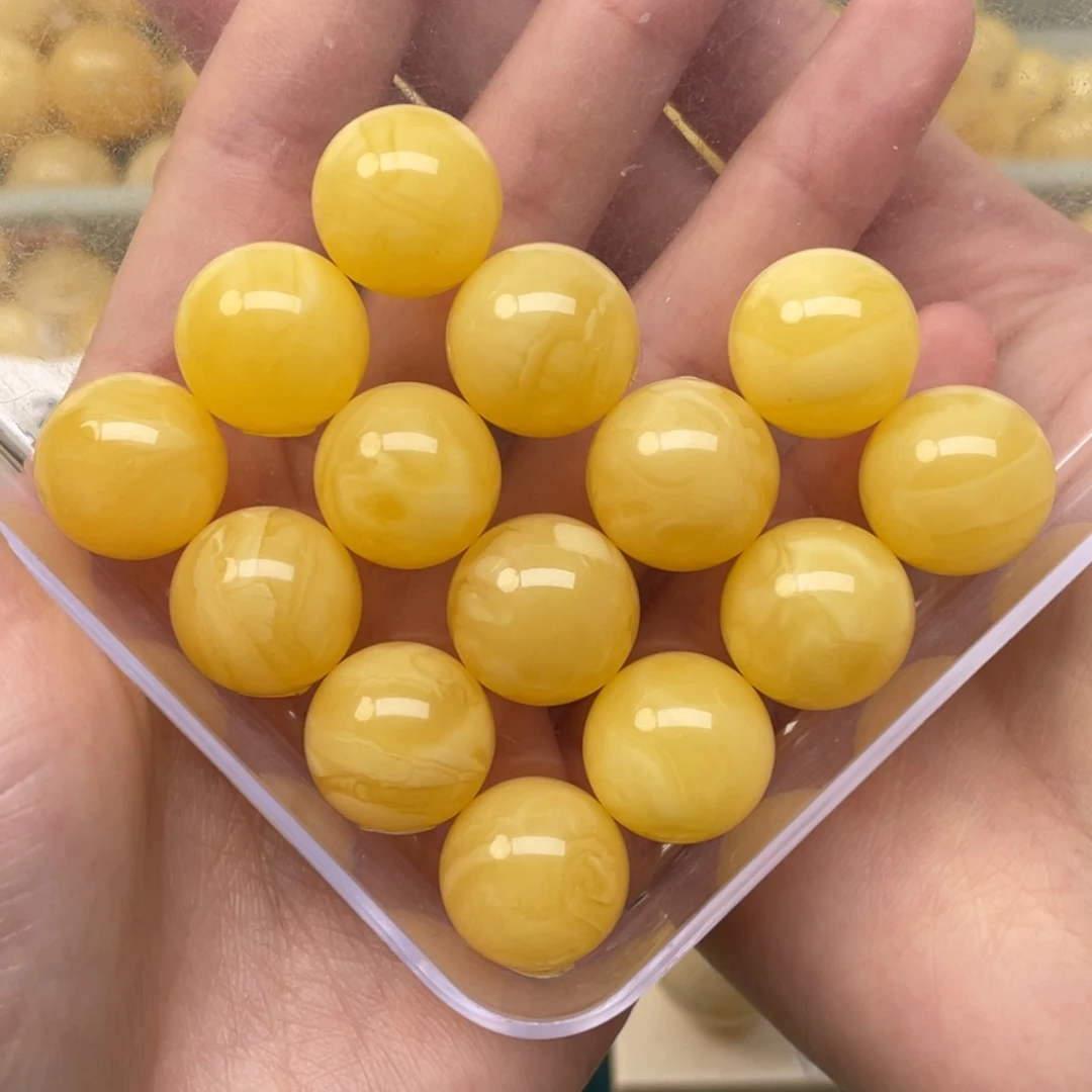蜜蜡裸石未镶嵌15➕手串