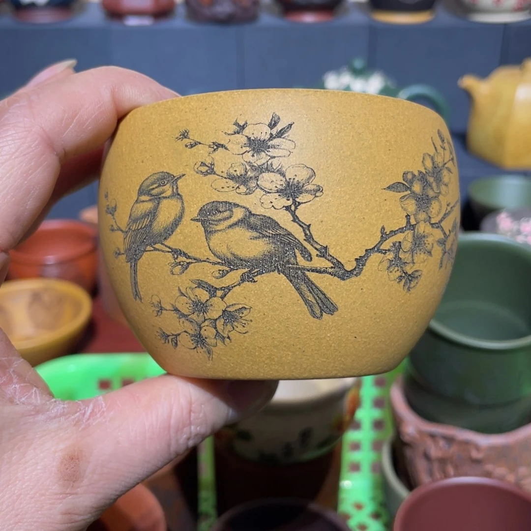 原矿紫砂手工主人杯