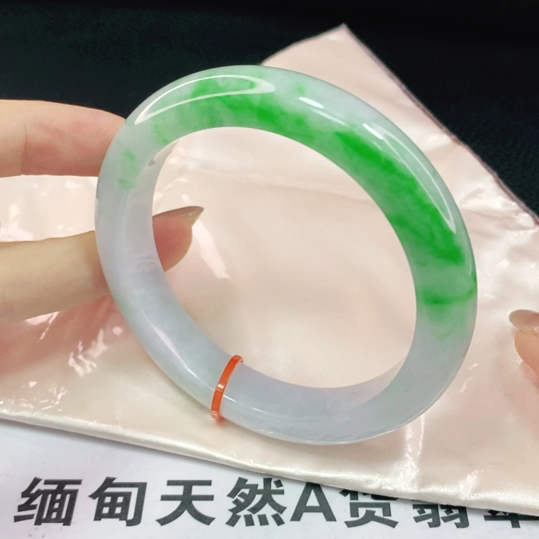 未镶嵌手镯翡翠60.6正圈