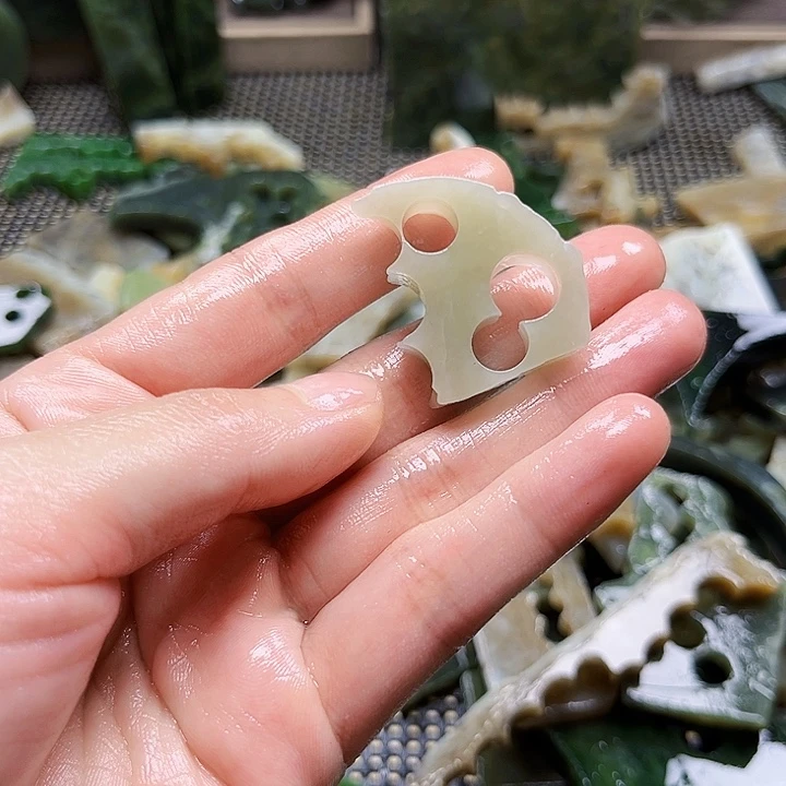 和田玉珠宝半成品未镶嵌