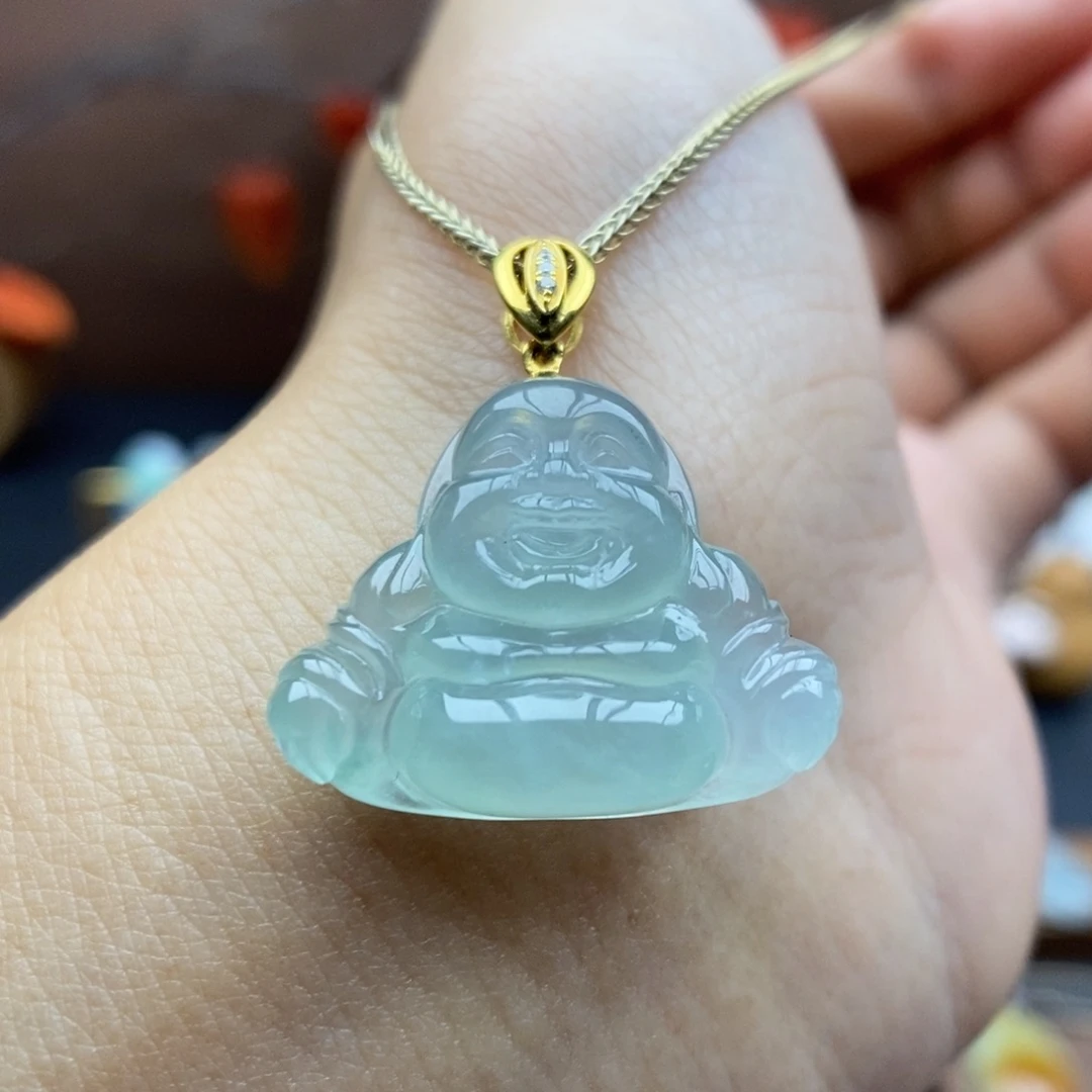 【闪购商品】颈饰18K金镶嵌翡翠52