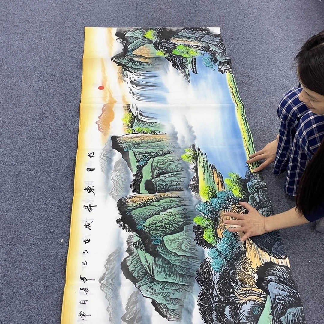 国画作品小姐姐放漏…