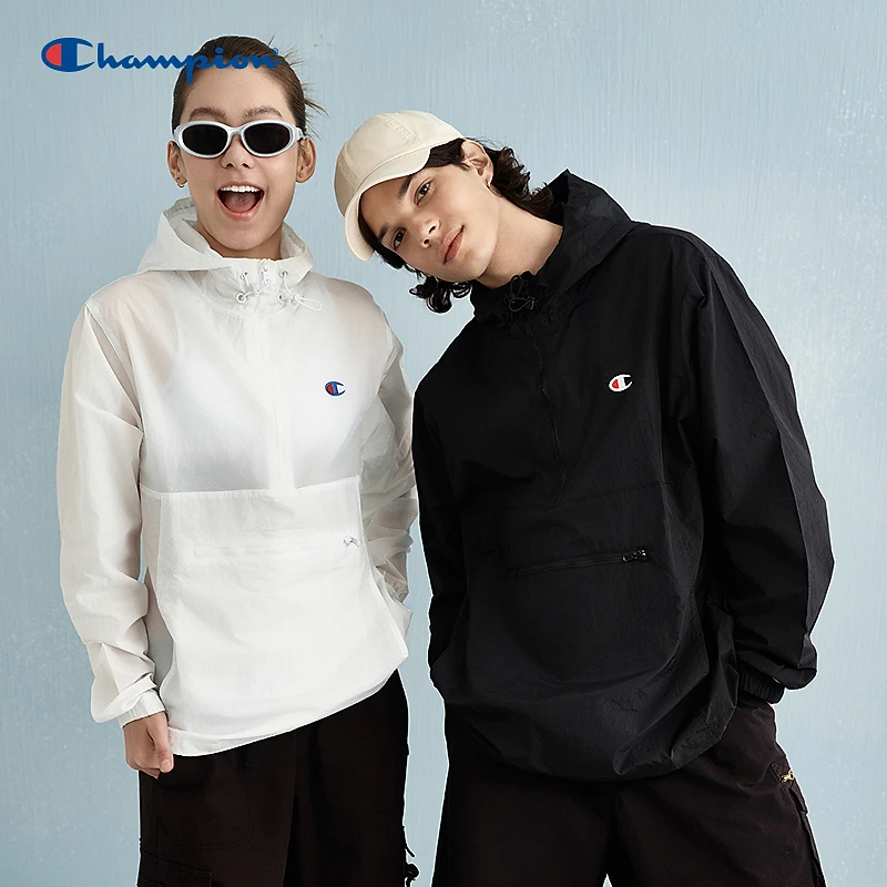 【拉链开衫夹克外套】Champion冠军情侣时尚休闲宽松百搭半套头薄款