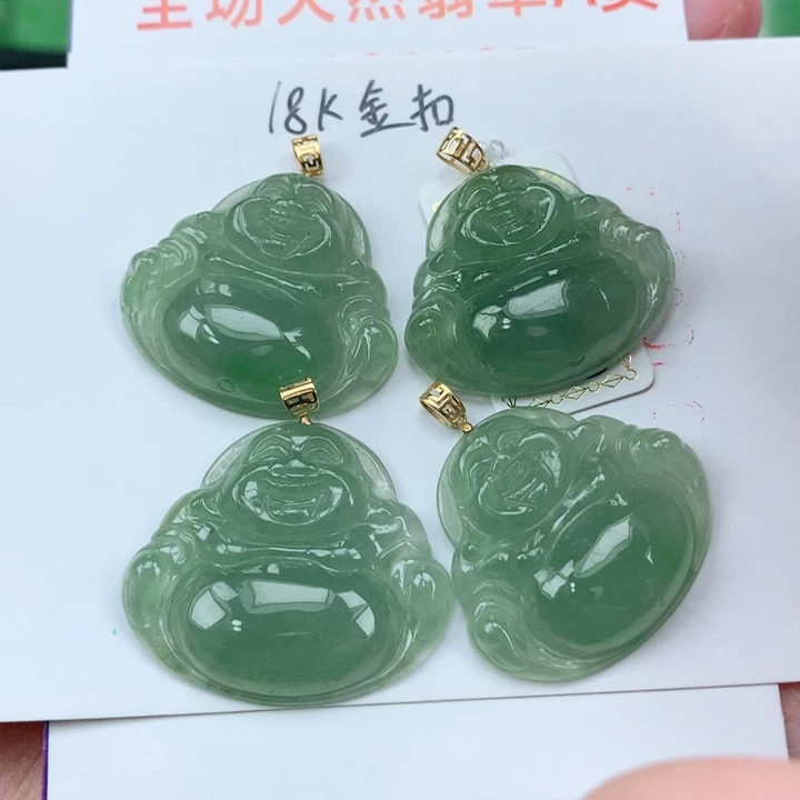翡翠18K金镶嵌颈饰多样性发其1