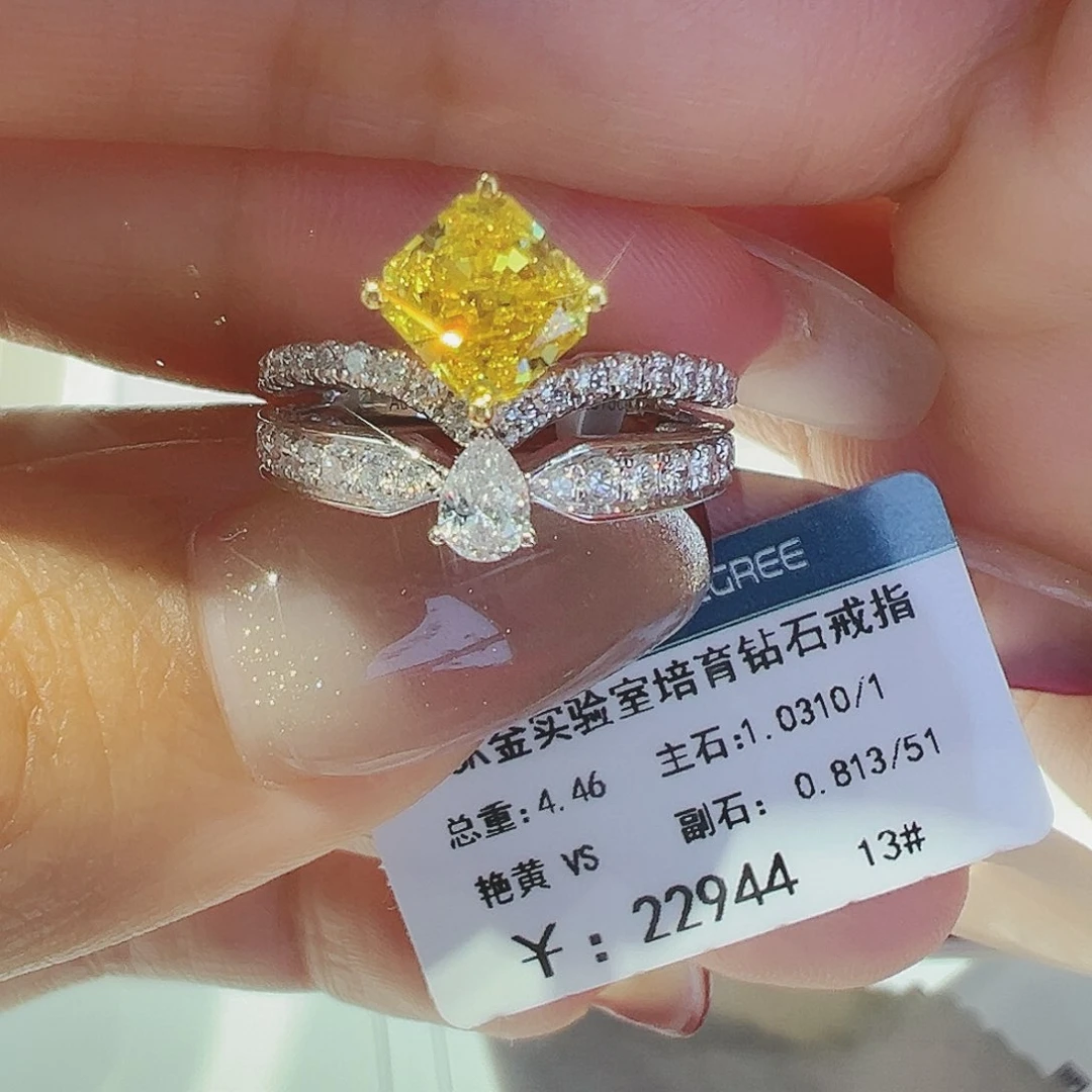 实验室培育钻石18K金镶嵌1.031ct13
