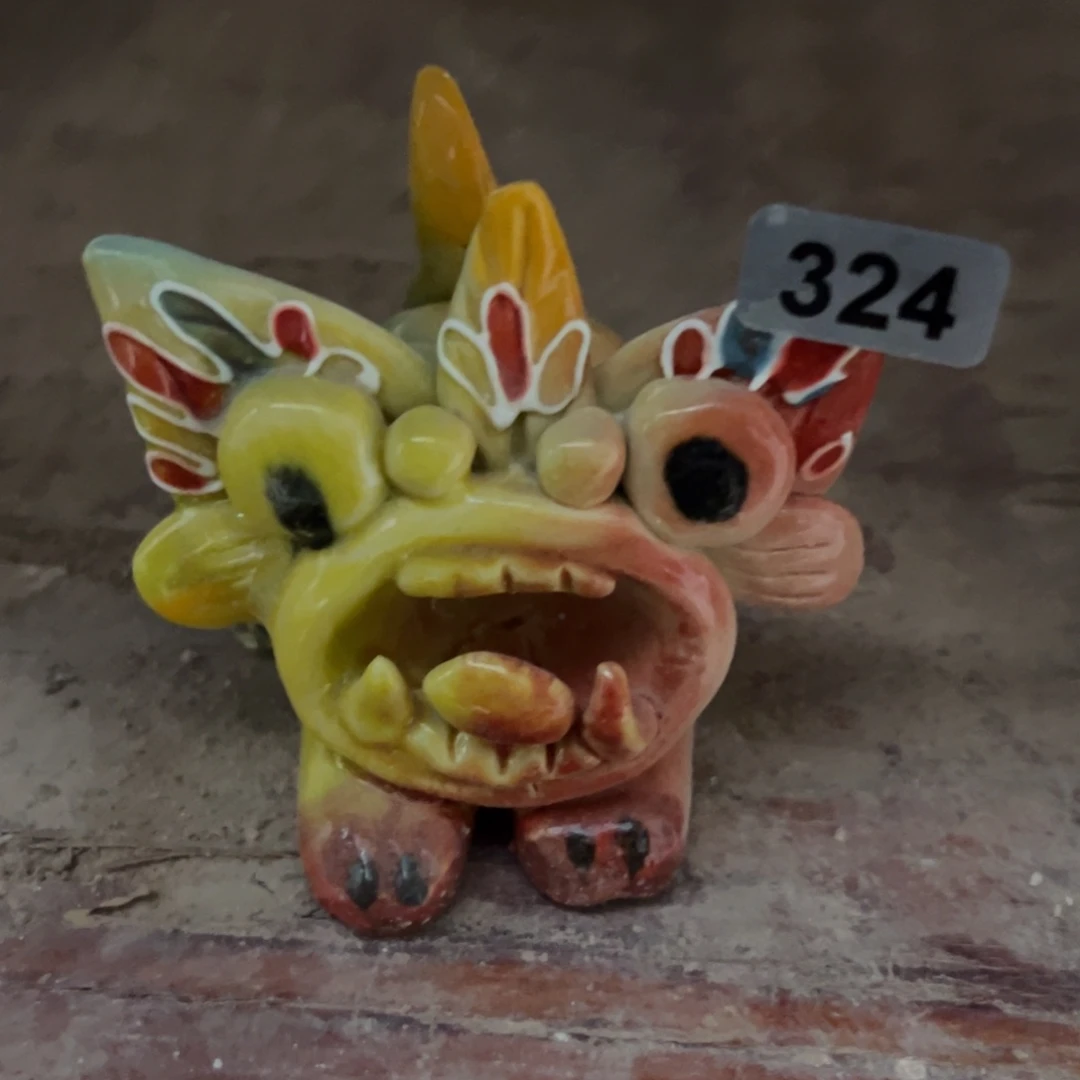 摆件纯手工抽象陶瓷摆件微瑕324