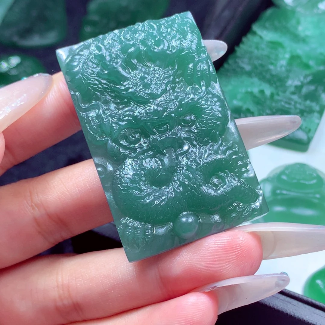 定制翡翠未镶嵌天然缅甸翡翠A货毛货挂件