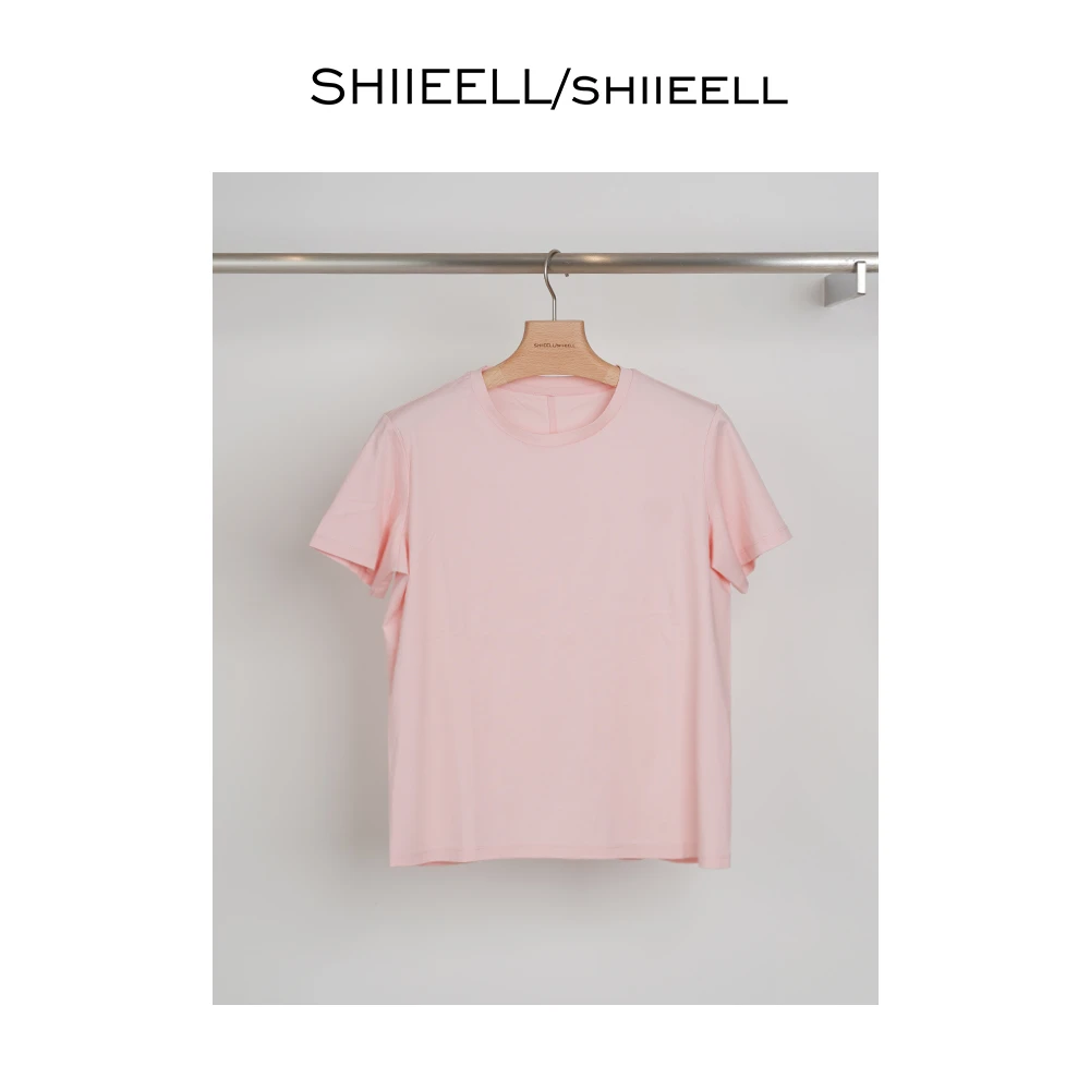 SHIIEELL经典百搭款圆领短袖T恤W3030