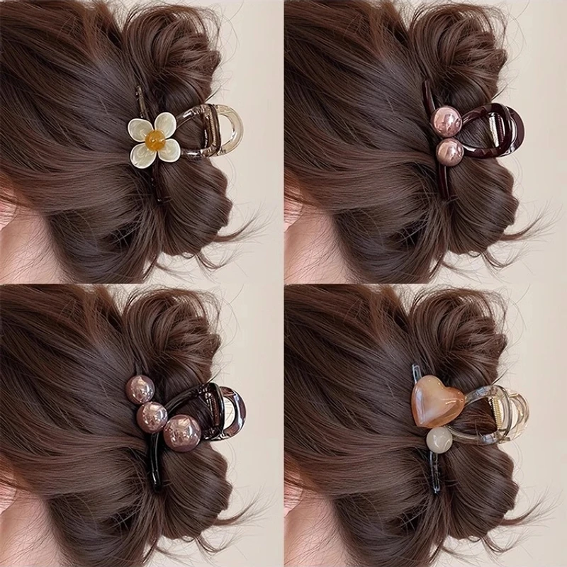 适合发量少的抓夹中号高级感2025新款发夹女后脑勺盘发鲨鱼夹夹子