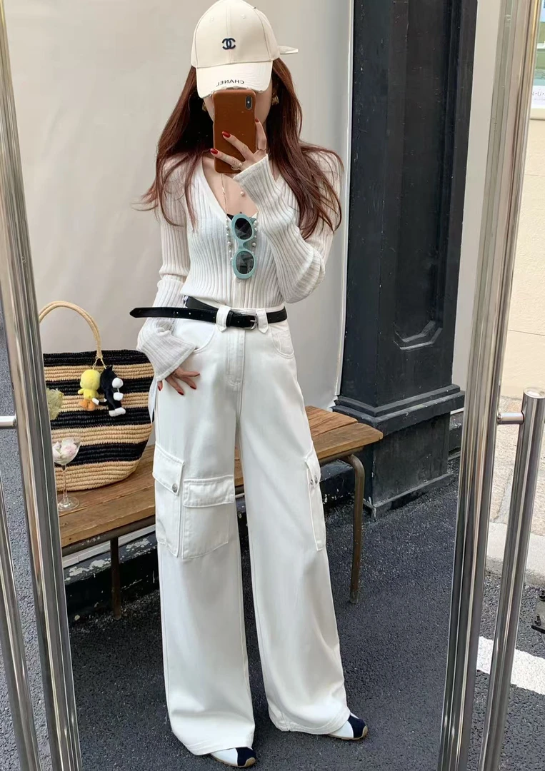 17 JEANS爆款！工装风牛仔裤多口袋设计甜酷机能感拉满C8609