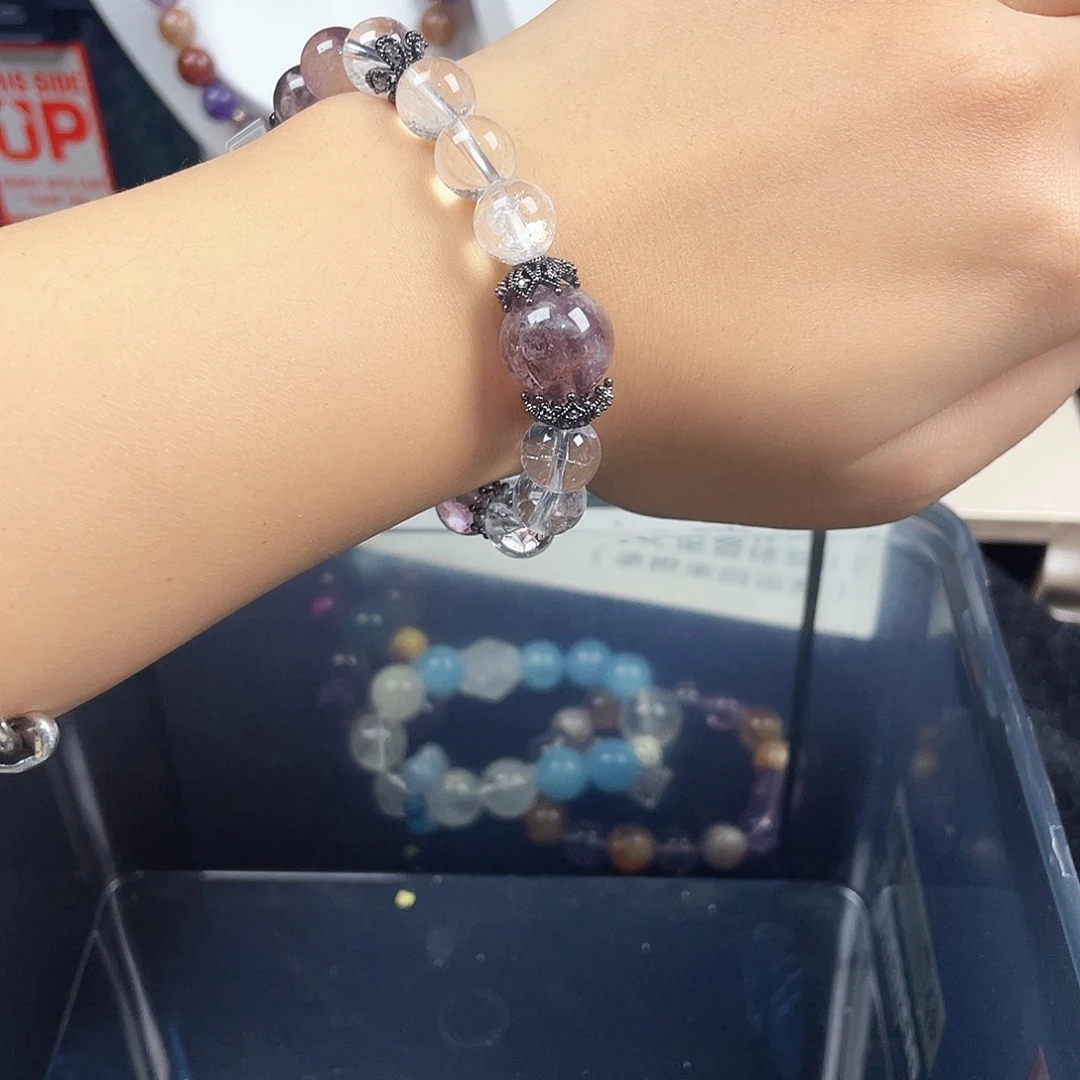 手链烟晶银S925镶嵌