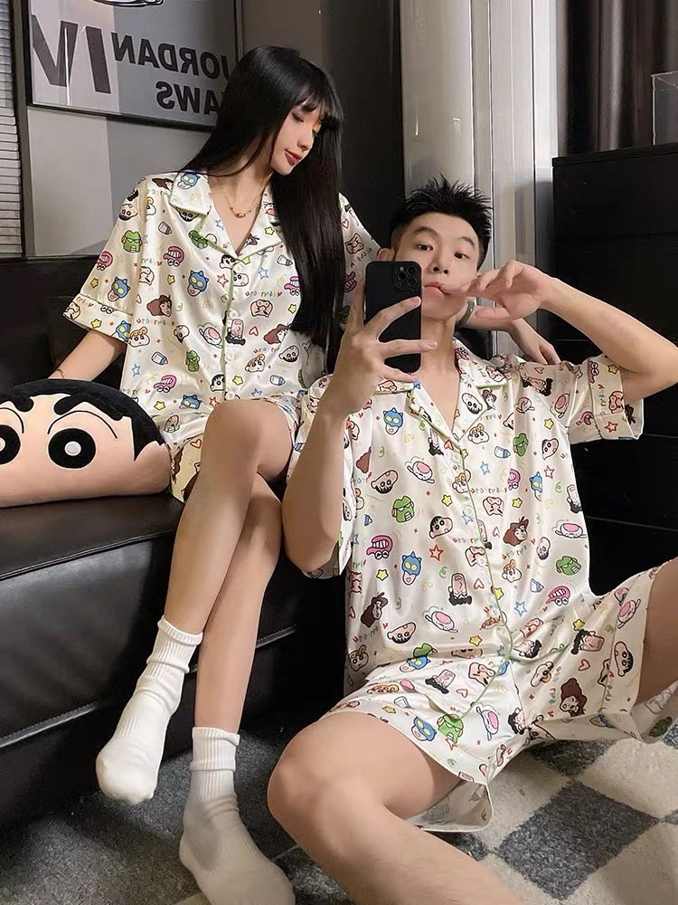 云朵棉翻领三件套家居服睡衣套装