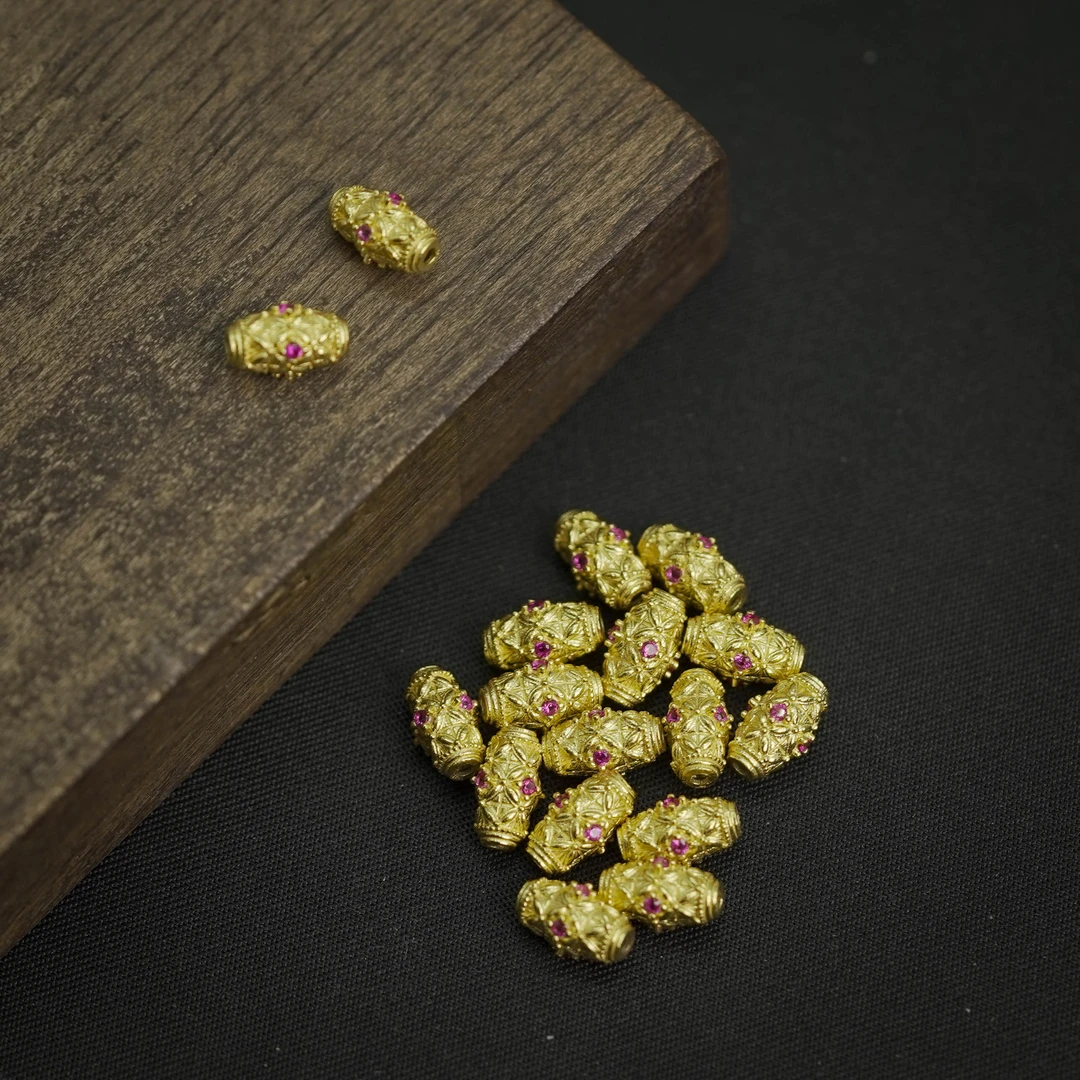 925银银制品   【发1个】银饰散珠DIY文玩珠宝PJ254