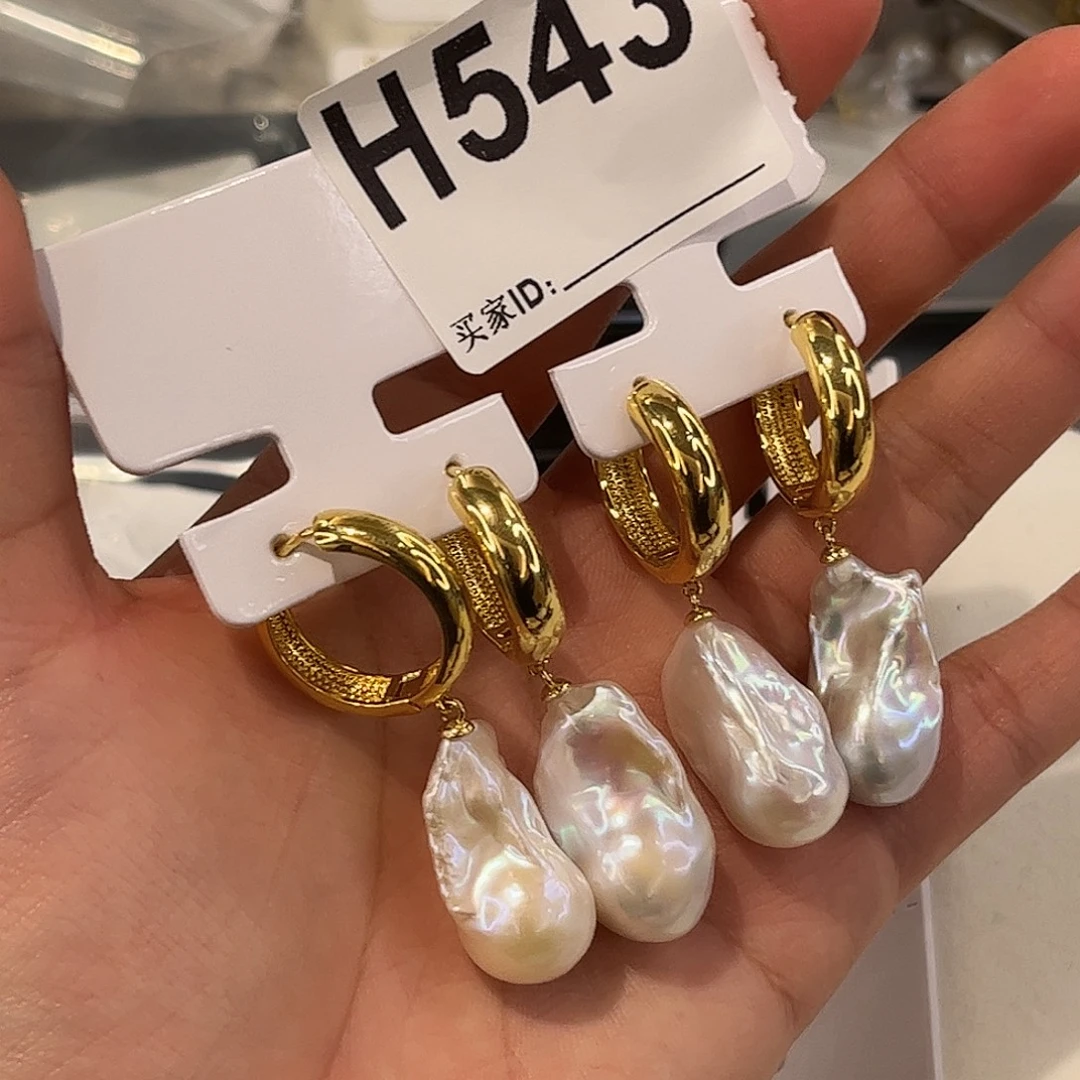 耳饰合金淡水珍珠
