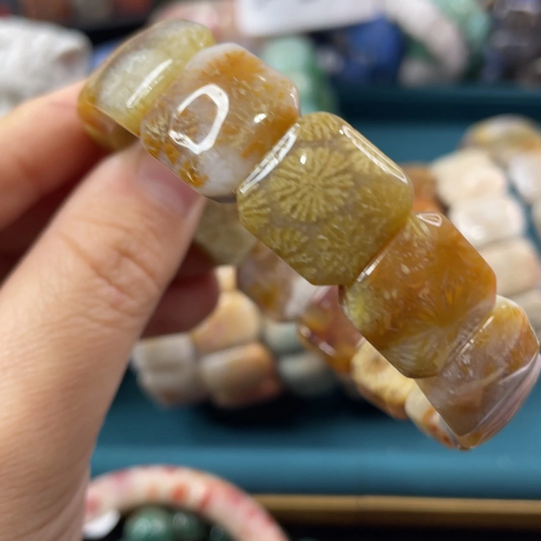 未镶嵌手镯硅化玉