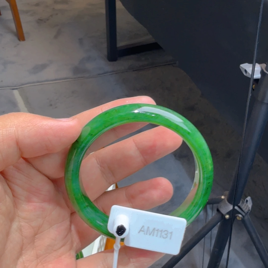 和田玉（碧玉）手镯未镶嵌58